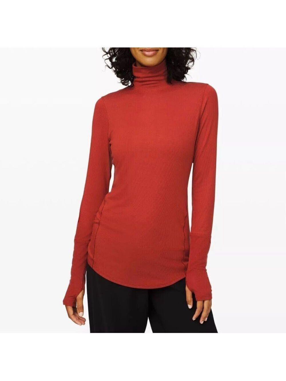 Lululemon Full Day Ahead Turtleneck XS Magma